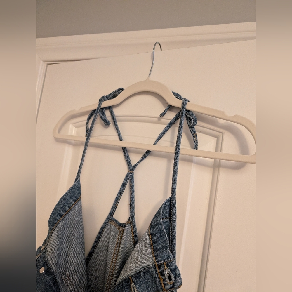 Torrid Blue Denim Jumpsuit Casual Wear - Picture 7 of 13